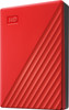 WD - My Passport 4TB External USB 3.0 Portable Hard Drive with Hardware Encryption (Latest Model) - Red