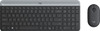 Logitech - MK470 Slim Wireless Mouse and Keyboard Combo - Black/Gray