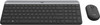 Logitech - MK470 Slim Wireless Mouse and Keyboard Combo - Black/Gray