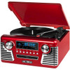 Victrola - 50's Bluetooth Stereo Audio System - Red