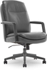 Thomasville - Upton Bonded Leather Office Chair - Gray