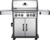 Napoleon - Rogue SE 525 Propane Gas Grill with Infrared Rear and Side Burners and Bonus Cover, Stainless Steel - Stainless Steel
