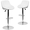 Flash Furniture - Caldwell Contemporary Vinyl Barstool (set of 2) - White