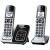 Panasonic - KX-TGD892S DECT 6.0 Expandable Cordless Phone System with Bluetooth Pairing for Wireless Headphones - Silver