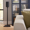 Sanus - Universal Speaker Stands  for  Speakers  up to 8 lbs. (Pair) - Black