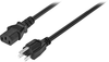 Insignia™ - 6’ AC Power Cable - Black