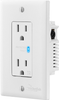 Rocketfish™ - 2-Outlet In-Wall Surge Protector - White