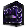 NZXT - H9 Flow ATX Dual-Chamber Midtower Air-Flow Case - Black