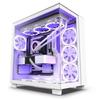 NZXT - H9 Flow ATX Dual-Chamber Midtower Air-Flow Case - White