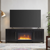 Camden&Wells - Chabot Crystal Fireplace TV Stand for Most TVs up to 80" - Black Grain