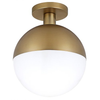 Camden&Wells - Orb Semi Flush Mount Light - Antique Brass