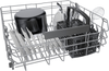 Bosch - 300 Series 24” Front Control Smart Built-In Stainless Steel Tub Dishwasher with 3rd Rack, AquaStop and 46dBA - Stainless steel