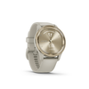 Garmin - vívomove Trend Hybrid Smartwatch 40 mm Fiber-Reinforced Polymer - Cream Gold Stainless Steel with French Gray Band