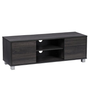 CorLiving - Hollywood Wood Grain TV Stand with Doors for TVs up to 55" - Dark Grey