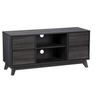 CorLiving - Hollywood Wood Grain TV Stand with Drawers for TVs up to 55" - Dark Grey