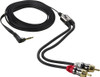 Scosche - 6' 3.5mm-to-RCA Audio Cable - Black