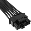 CORSAIR - 2’ Premium Individually Sleeved 12+4pin PCIe Gen 5 Type-4 600W 12VHPWR Cable - Black