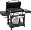 Blackstone - 28-in. Outdoor Griddle with Hood and Adjustable Front Tray - Black