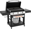 Blackstone - 28-in. Outdoor Griddle with Hood and Adjustable Front Tray - Black