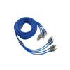 KICKER - K-Series Interconnects 19.7' Audio RCA Cable - Blue