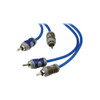 KICKER - K-Series Interconnects 19.7' Audio RCA Cable - Blue