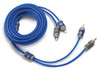 KICKER - K-Series Interconnects 10' Audio RCA Cable - Blue