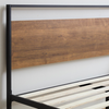 Brookside - Nora Full Metal & Wood Platform Bed-Brown