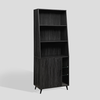 Walker Edison - Mid-Century Modern Bookcase - Graphite