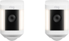 Ring - Spotlight Cam Plus Outdoor/Indoor Wireless 1080p Battery Surveillance Camera 2pk - White