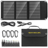 Rocksolar - Foldable Portable 30W Solar Panel - Black