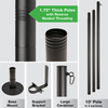Excello Global Products - Prem String Lt Poles - 2 Pk, 10 ft – Deck Mount