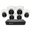 Swann - Master Series 8-Channel, 6 Dome-Camera, Indoor/Outdoor PoE Wired 4K UHD 2TB HDD NVR Security Surveillance System