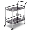 Simpli Home - Watts 26 inch Bar Cart - Chrome