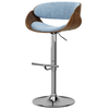 Simpli Home - Amery Adjustable Swivel Bar Stool - Denim Blue