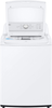 LG - 4.1 Cu. Ft. Smart Top Load Washer with SlamProof Glass Lid - White