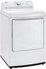 LG - 7.3 Cu. Ft. Smart Electric Dryer with Sensor Dry - White