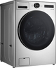 LG - 4.5 Cu. Ft. Stackable Smart Front Load Washer with Steam and TurboWash 360 - Graphite Steel