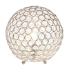 Lalia Home Table Lamp Crystal Sphere Glamourous Orb Table Lamp - Chrome