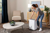 GE - 22-Pint Portable Dehumidifier - White