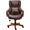 Serta - Big and Tall Bonded Leather Executive Chair - Biscuit