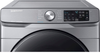 Samsung - 7.5 Cu. Ft. Stackable Electric Dryer with Steam and Sensor Dry - Platinum