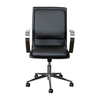 Flash Furniture - James Designer Executive Swivel Office Chair with Brushed Chrome Arms and Base, Black - Black/Chrome