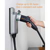 ChargePoint - Home Flex Level 2 WiFi NEMA 6-50 Plug Electric Vehicle EV Charger - Black