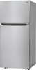 LG - 20.2 Cu. Ft. Top-Freezer Refrigerator - Stainless steel