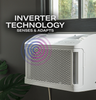 GE Profile - 550 Sq Ft 12,200 BTU Smart Ultra Quiet Air Conditioner - White
