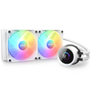 NZXT - Kraken 240 Liquid Cooler with LCD Display and RGB Fans - White