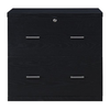 OSP Home Furnishings - Alpine 2-Drawer Lateral File with Lockdowel™ Fastening System - Black