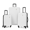 American Tourister - Groove 20", 24", 28" Expandable Spinner Suitcase Set 3 piece - WHITE