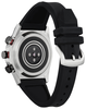 Citizen - CZ Smart 44mm Unisex Stainless Hybrid Sport Smartwatch with Silicone Strap - Black & Silver