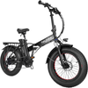 Heybike - Heybike's Foldable Mars Ebike w/ 48mi Max Operating Range &  20 mph Max Speed-  for Any Terrain - Black